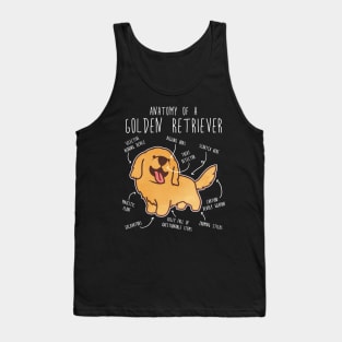 Golden Retriever Anatomy Tank Top